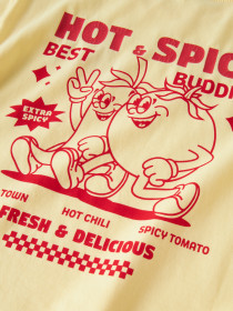 NAME IT T-shirt Henno Double Cream